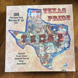 Texas Pride Shaped Jigsaw Puzzle